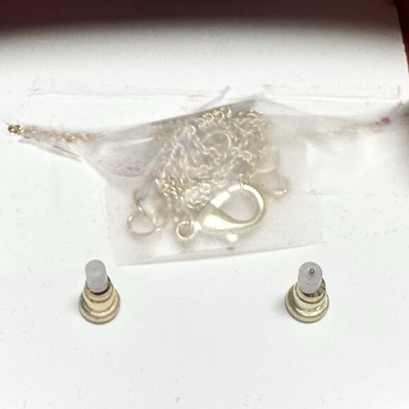 Danecraft Fine Gold Plated Jewelry Gift Set Genuine Pearl - Picture 3 of 6